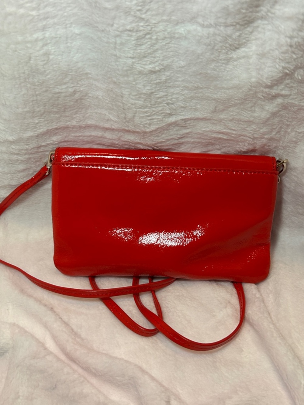 387. Kate Spade Red Fanfare Missy clutch/crossbody-Storybook lining - Picture 3 of 11